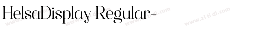 HelsaDisplay Regular字体转换